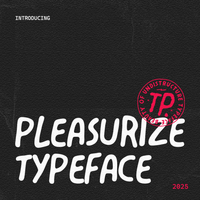 Pleasurize - Handwritten Font