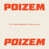Poizem Bold Serif Typeface