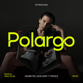 Polargo Geometric Sans Serif Typeface Font