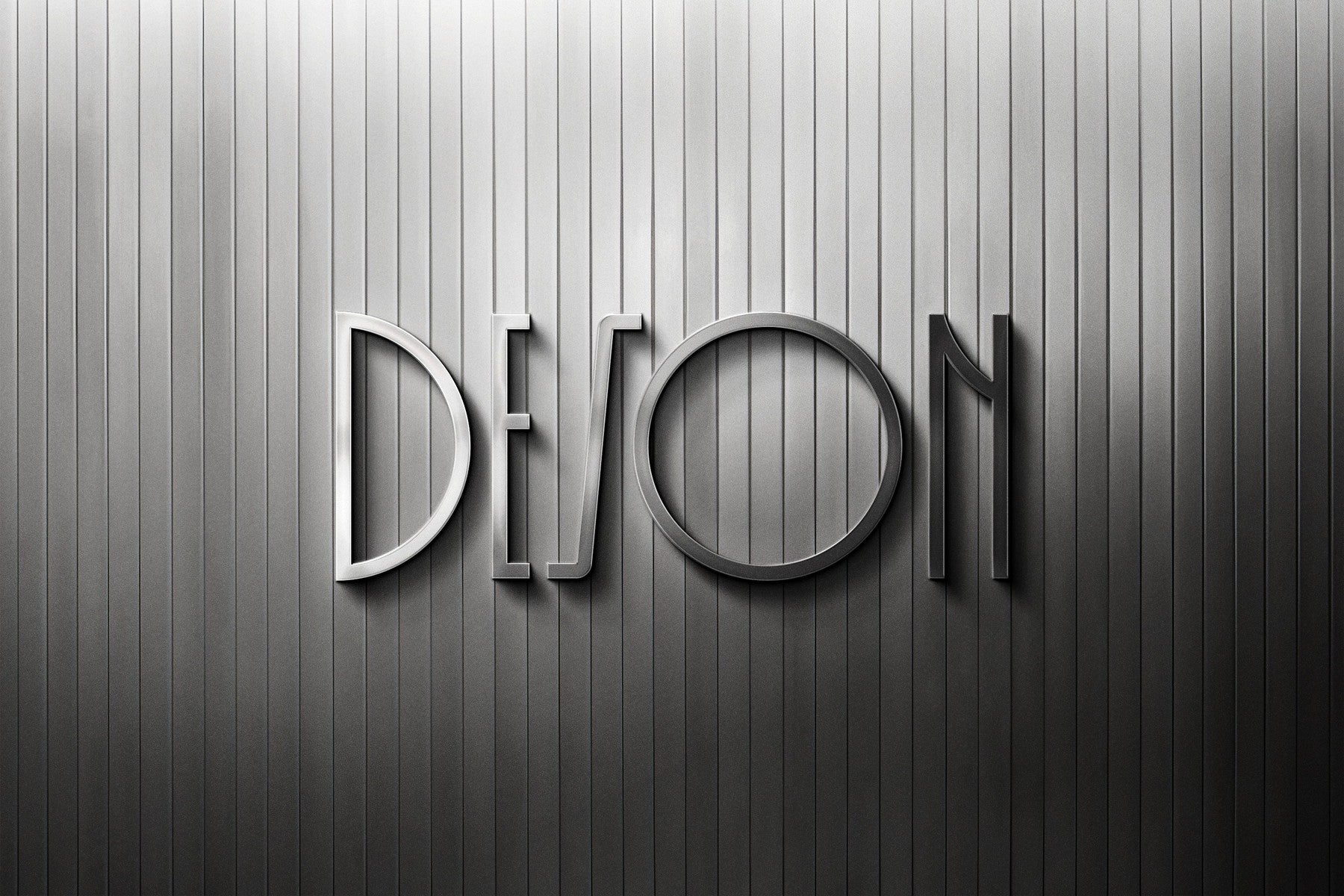 Polished Steel Logo Mockup