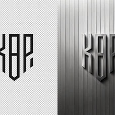 Polished Steel Logo Mockup