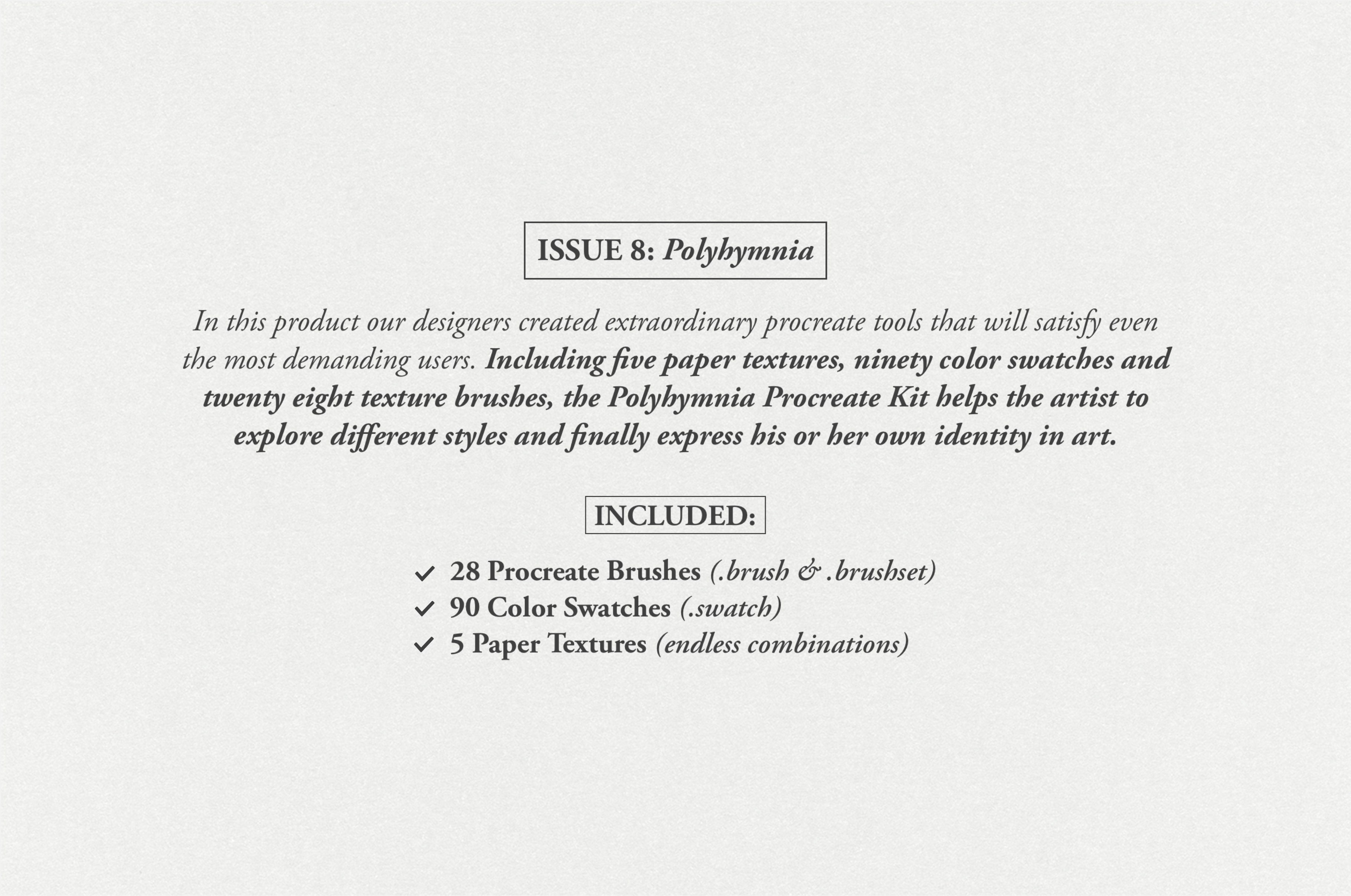 Polyhymnia Procreate Kit