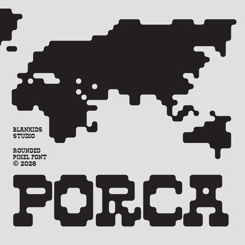 Porca a Rounded Pixel Font