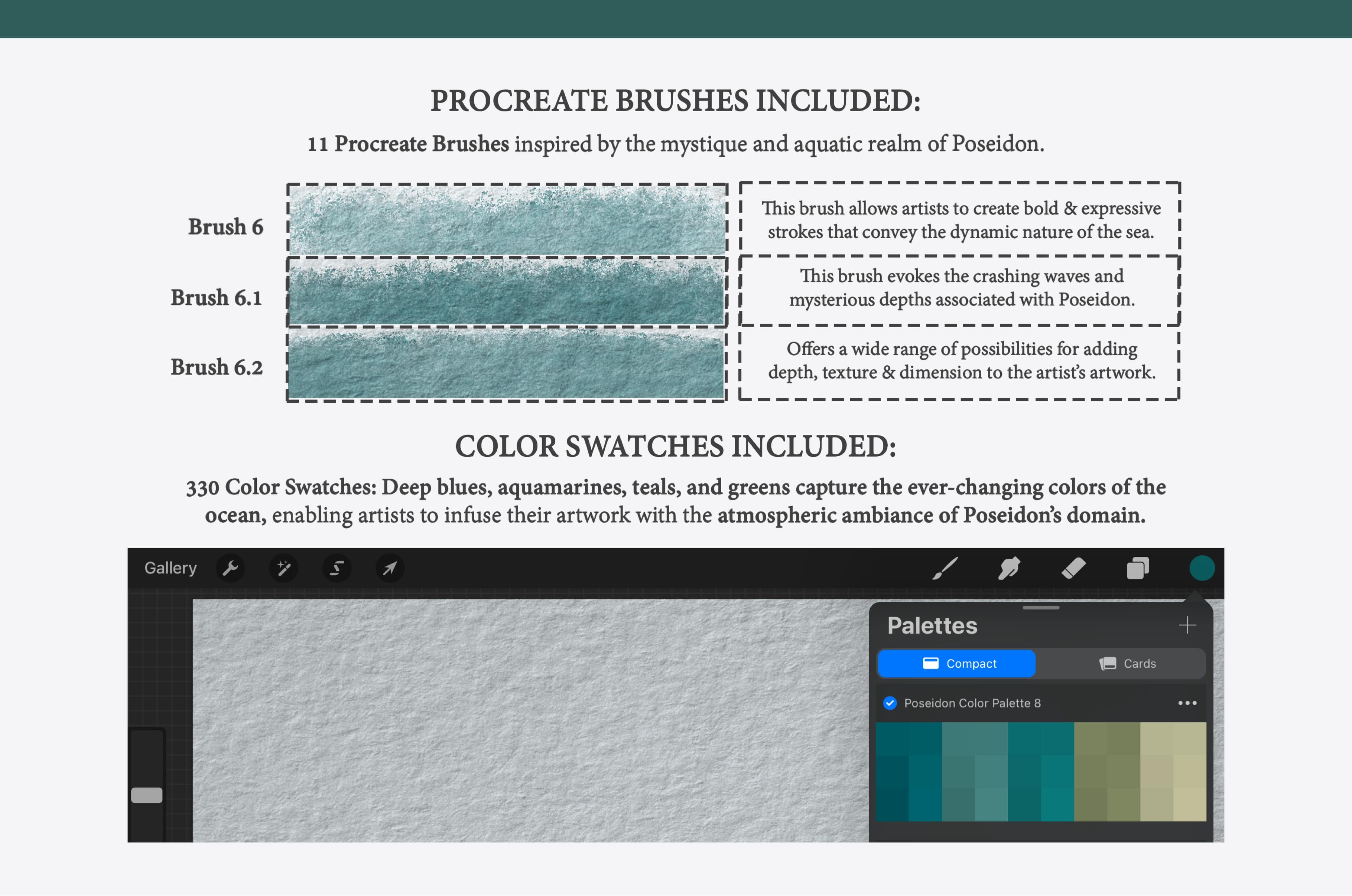 Poseidon Procreate Kit