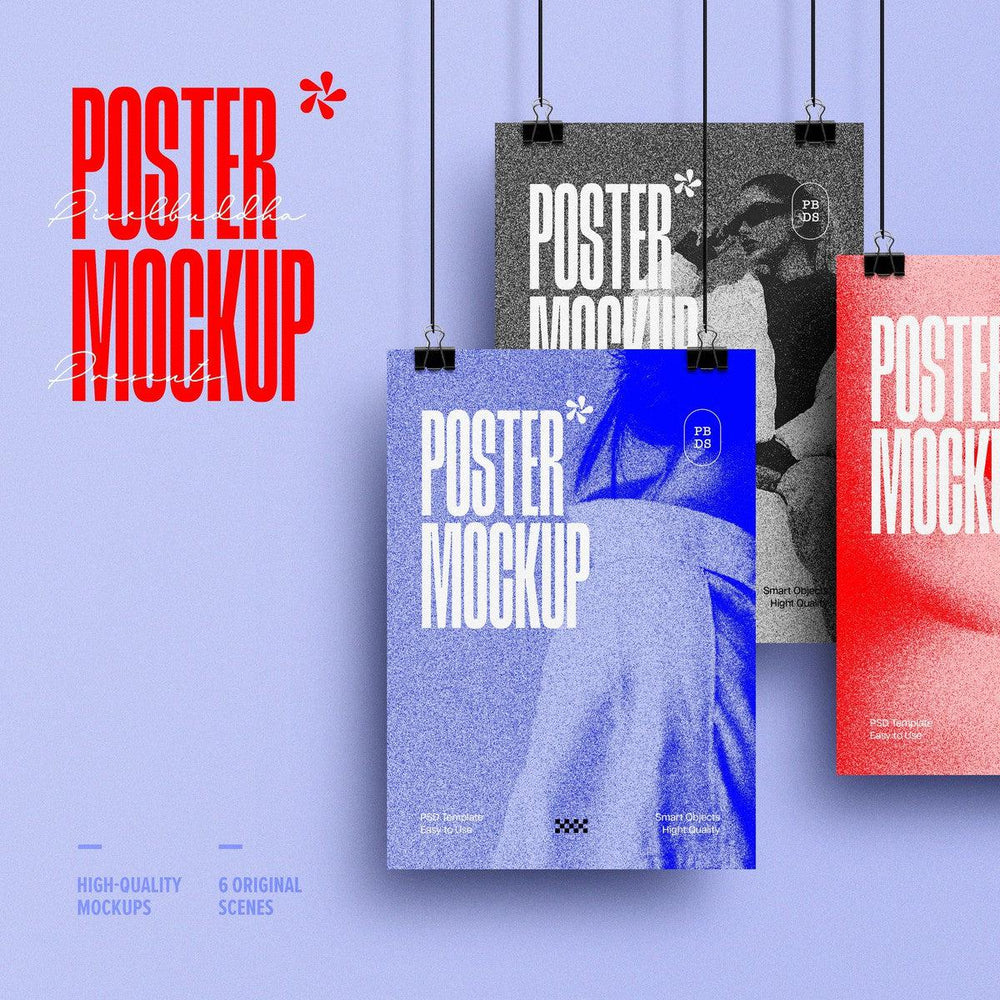 Poster Mockups Collection by Pixelbuddha