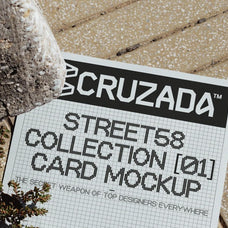 Poster On Cobblestones Mockup