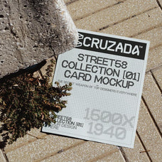 Poster On Cobblestones Mockup