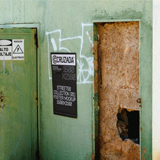 Poster On Graffiti Wall Mockup