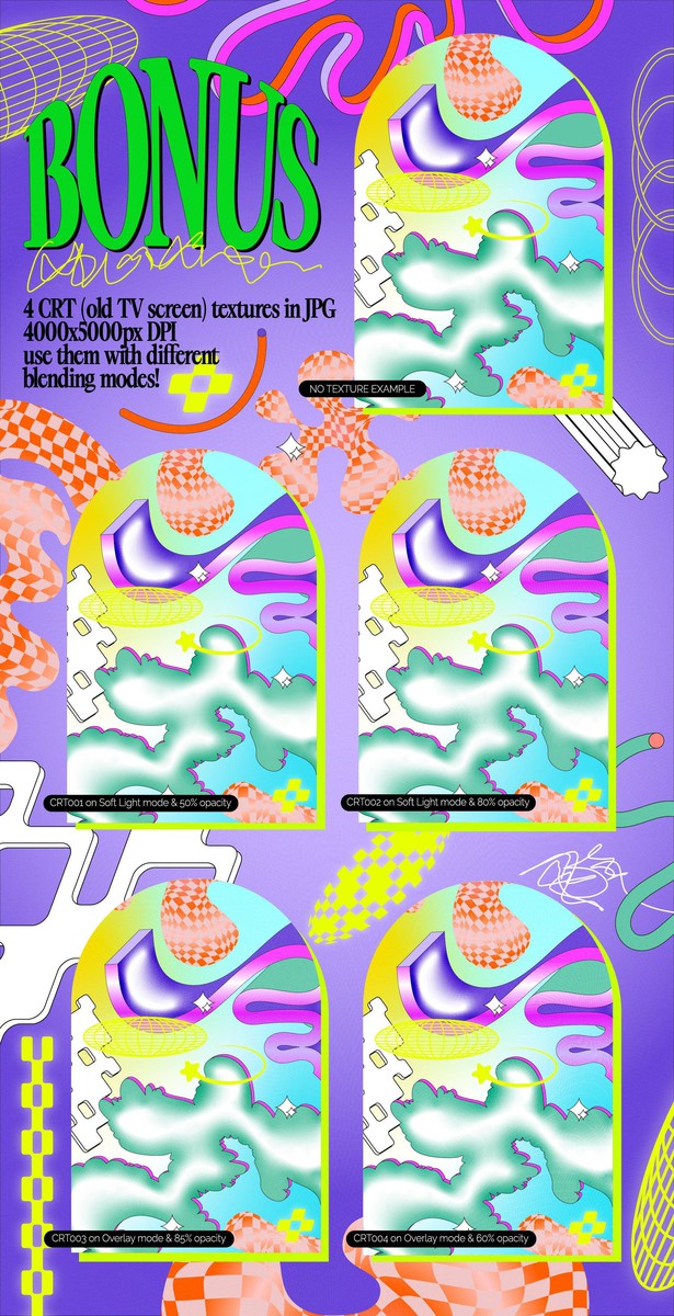 Postmodern Squiggle 2 Vector Clipart