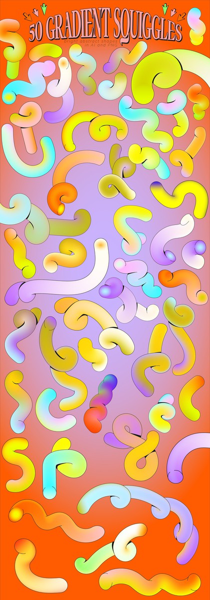 Postmodern Squiggle Vector Clipart