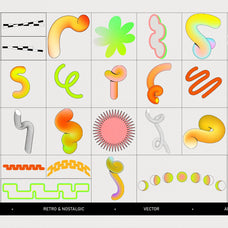 Postmodern Squiggle Vector Clipart