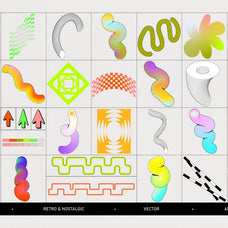 Postmodern Squiggle Vector Clipart