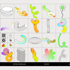 Postmodern Squiggle Vector Clipart