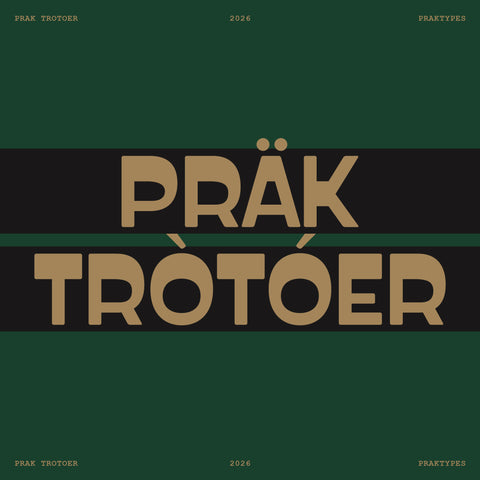 PRAK Trotoer - Vintage Display Font