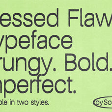 Pressed Flaws Textured Typeface