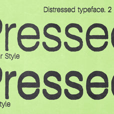 Pressed Flaws Textured Typeface