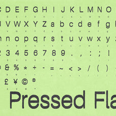 Pressed Flaws Textured Typeface