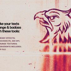 Printed Mess Text & Logo Effects