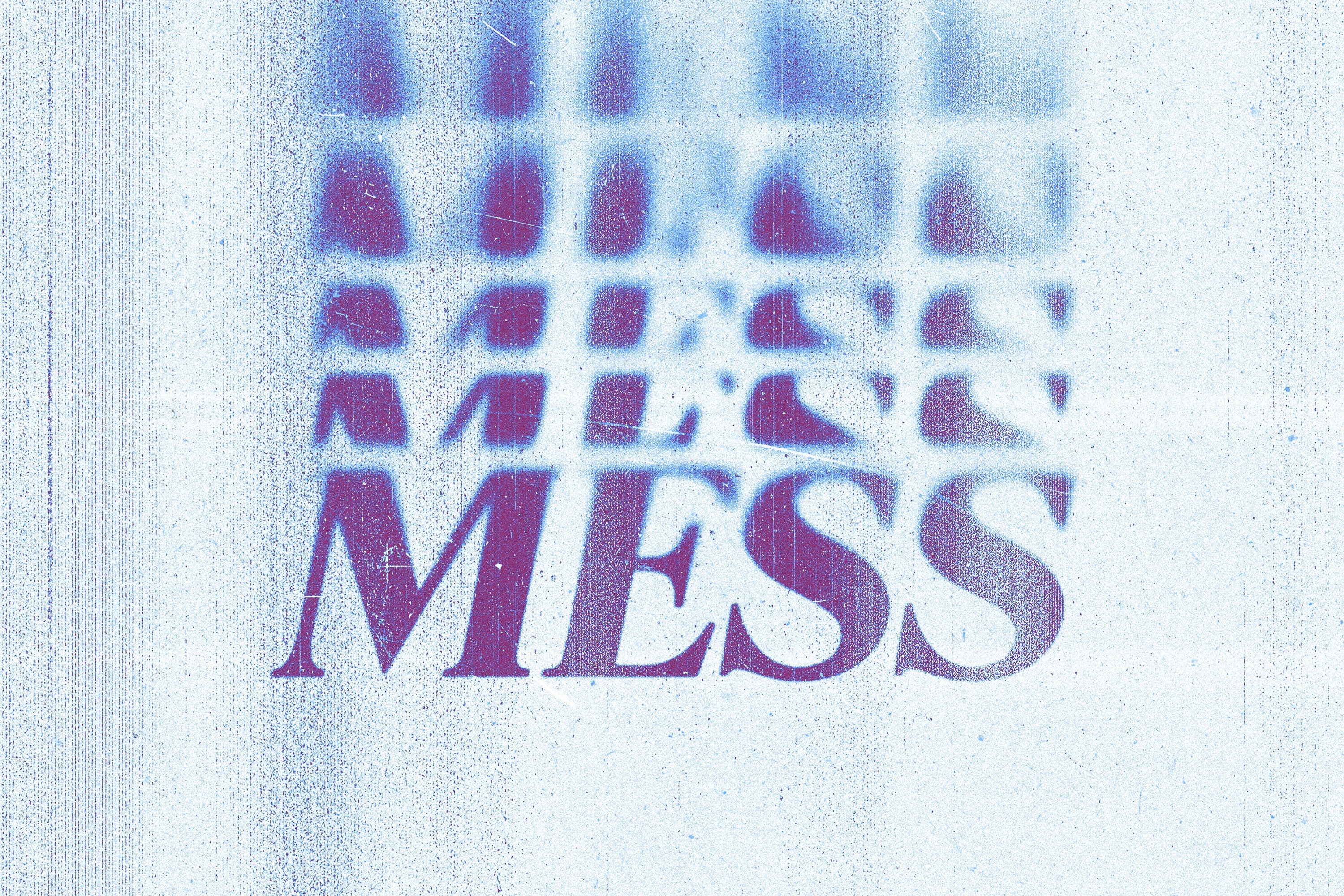 Printed Mess Text & Logo Effects