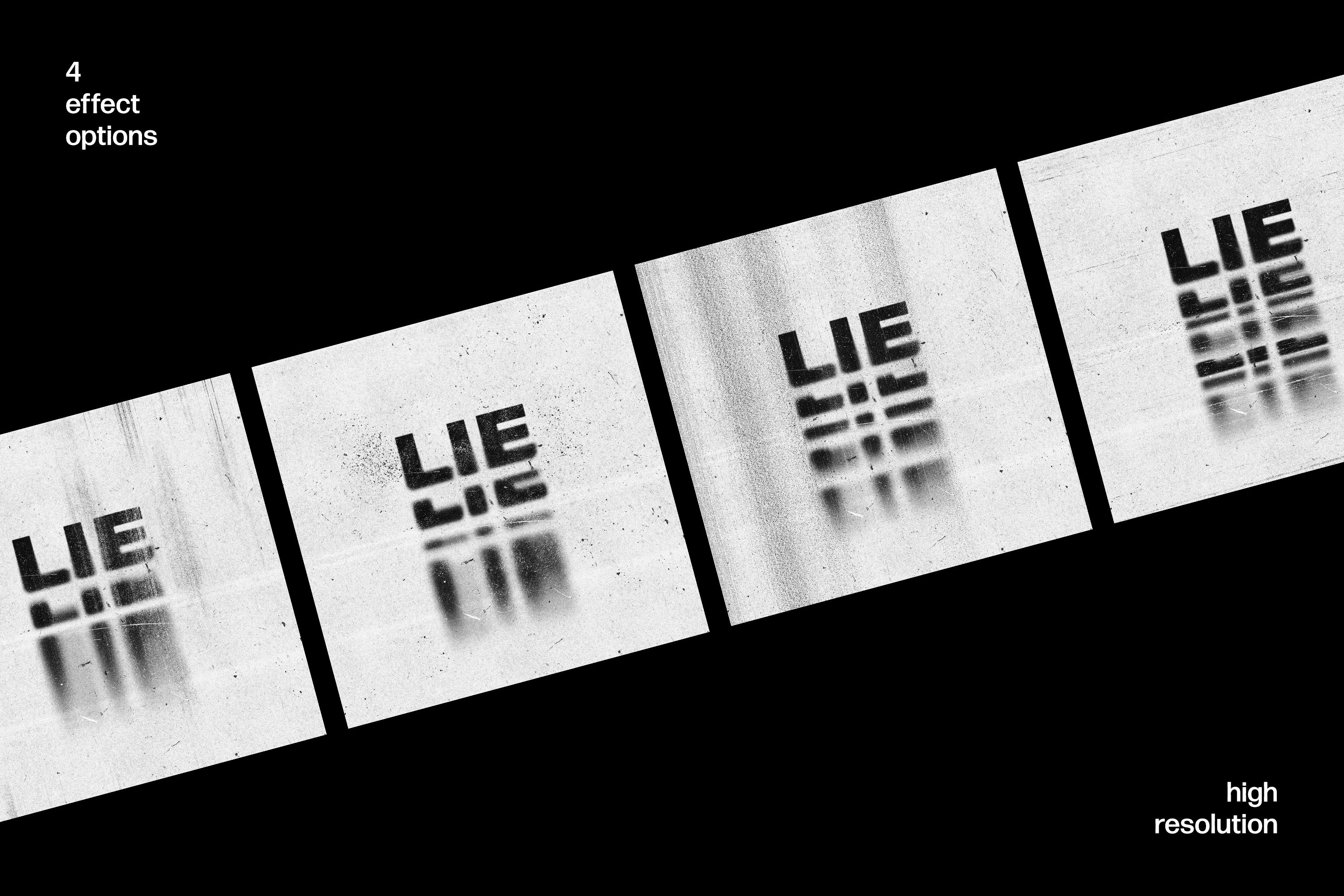 Printed Mess Text & Logo Effects