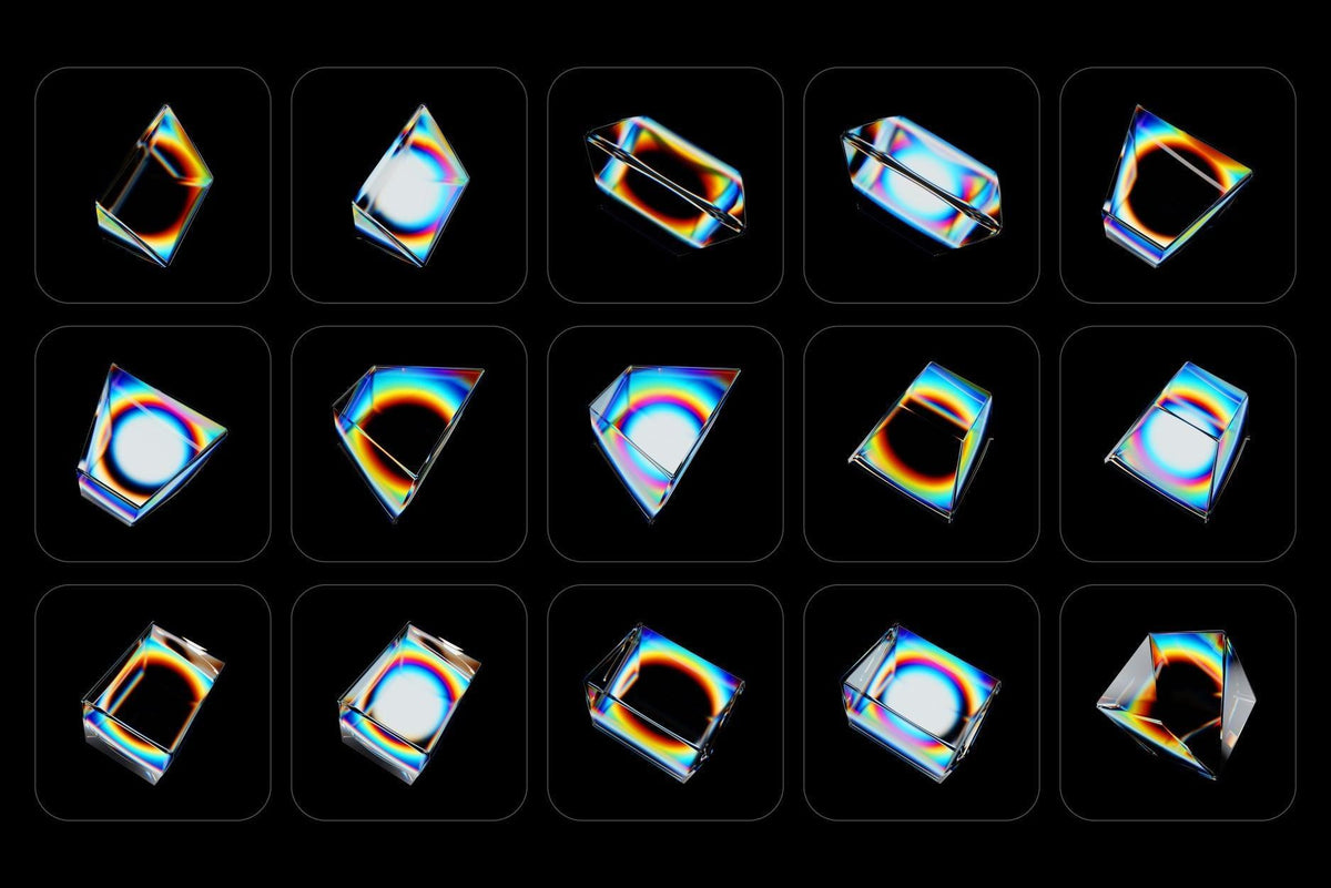 Prism Glass 3D Shapes by Designessense – Studio 2am