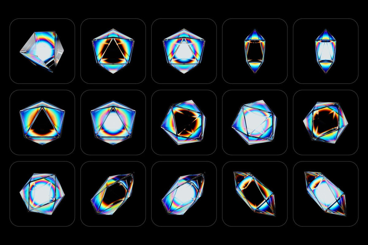 Prism Glass 3D Shapes by Designessense – Studio 2am