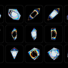 Prism Glass 3D Shapes