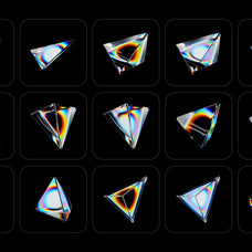 Prism Glass 3D Shapes