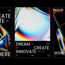 Prism Glass 3D Shapes