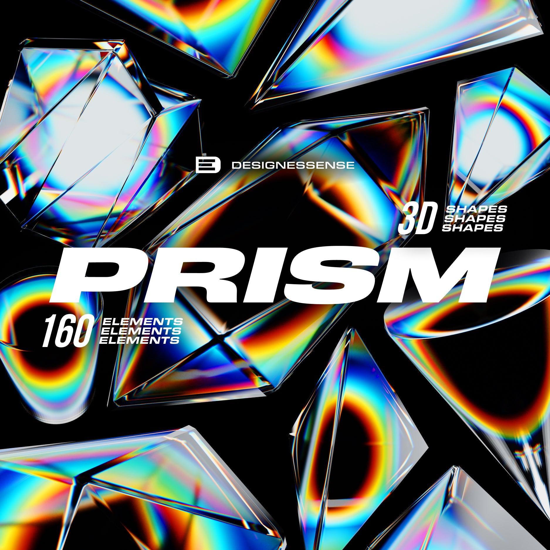 Prism Glass 3D Shapes