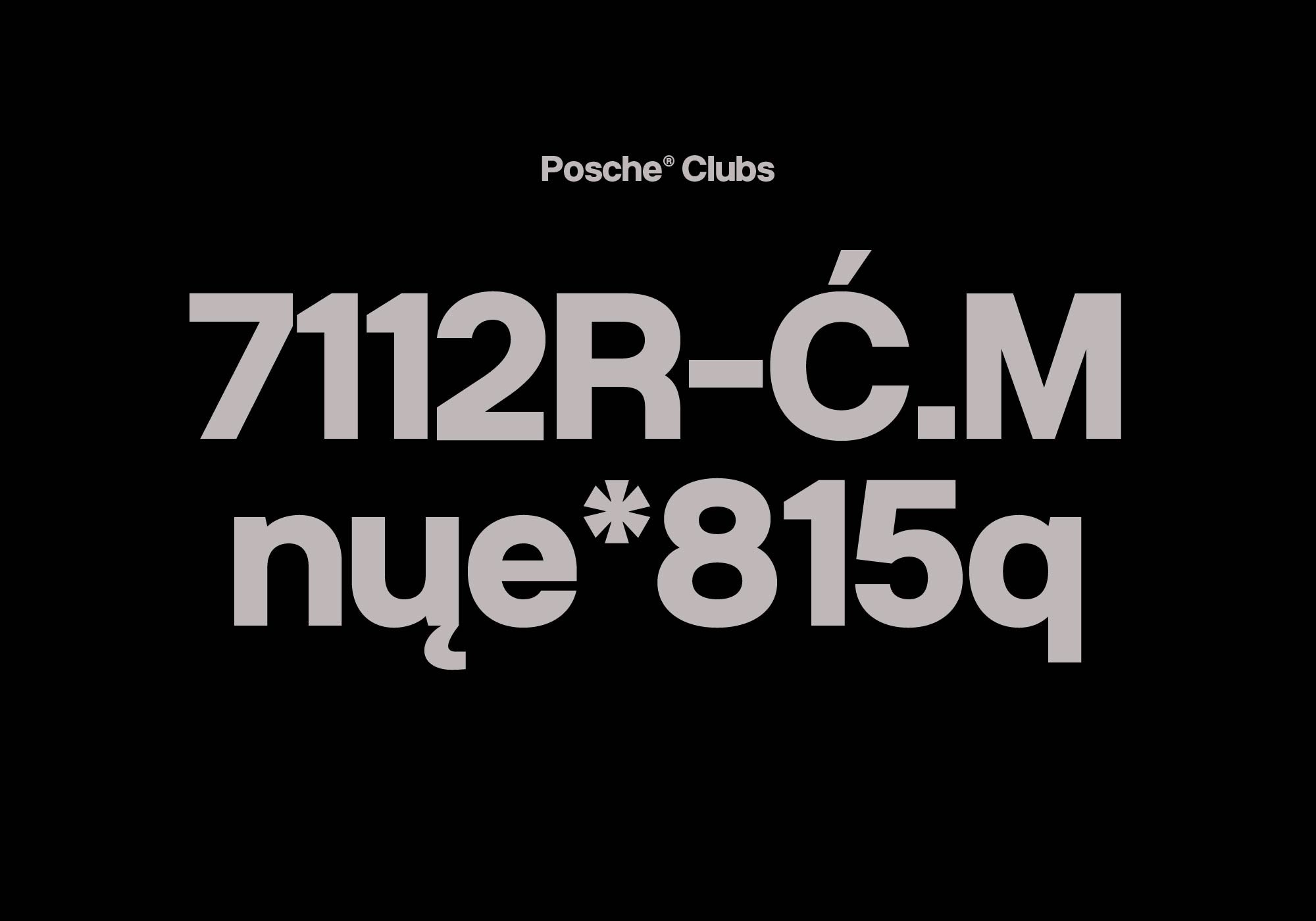 PS Clubs | Display Typeface