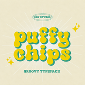 Puffy Chips - Groovy Bubble Font