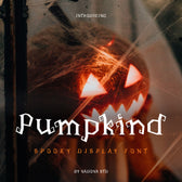 Pumpkind Spooky Display Font
