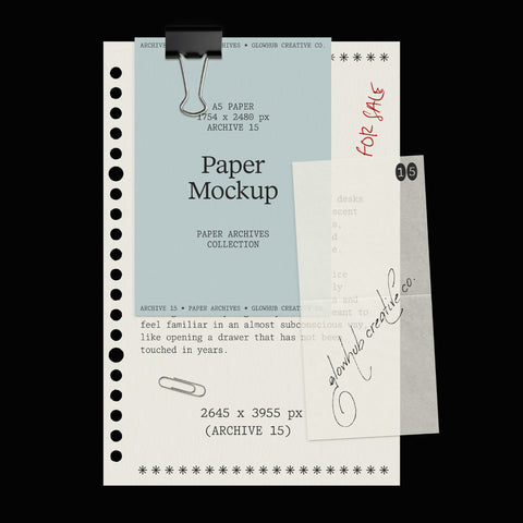 Punched Paper • Clip • Vellum Mockup • Paper Archives Collection (15)