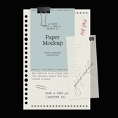 Punched Paper • Clip • Vellum Mockup • Paper Archives Collection (15)