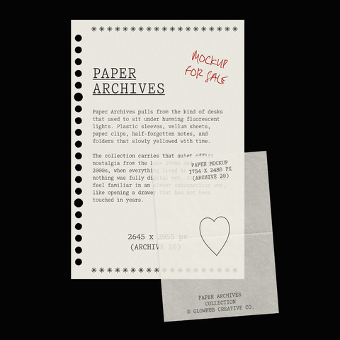 Punched Paper & Vellum Mockup • Paper Archives Collection (20)