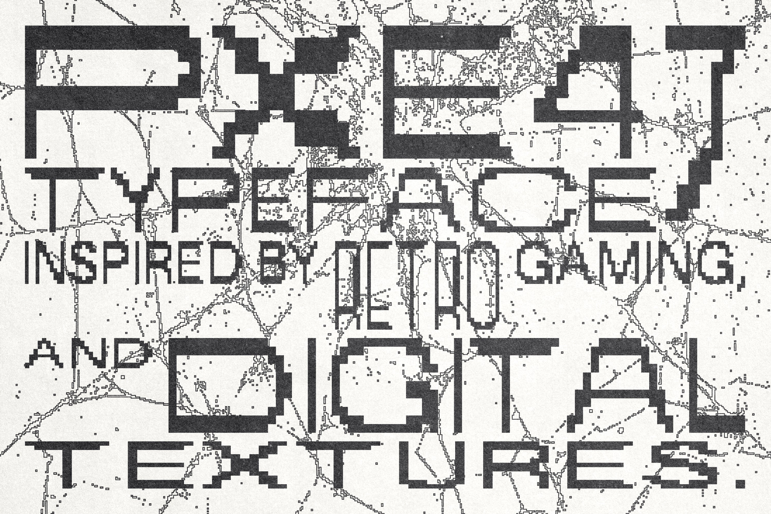 PXE47 Pixelated Typeface