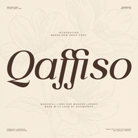 Qaffiso — Luxury Modern Serif Typeface for Branding & Editorial