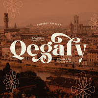 Qegafy Modern Serif Font