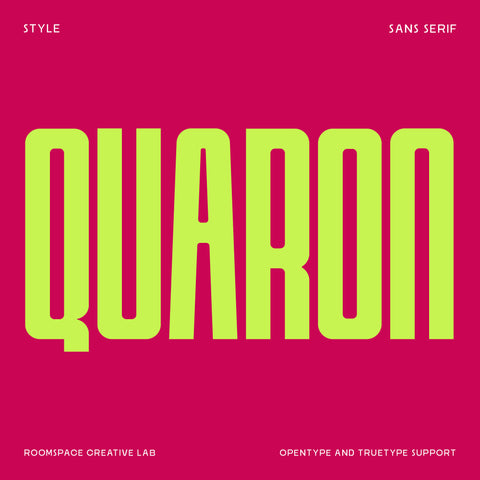 Quaron – Condensed Bold Serif Font