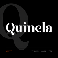 Quinela - Luxury Serif Family with 6 Weights