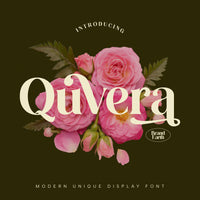 Quvera Modern Unique Display Font