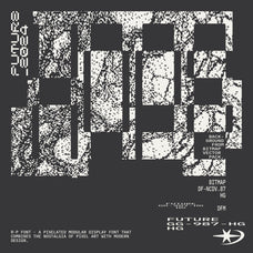 R-P Font - A Pixelated Modular Font