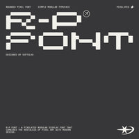 R-P Font - A Pixelated Modular Font