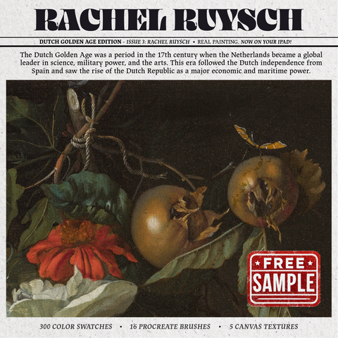 Rachel Ruysch Procreate Kit (Free Download)