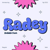Radey – Bubble Font