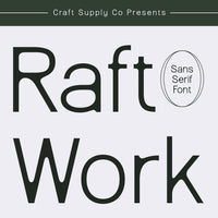 Raftwork – Contemporary Sans