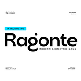 Ragonte - Modern Future Sans Font