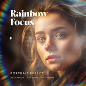 Rainbow Focus Photo Effect