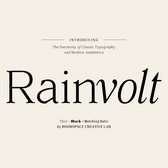 Rainvolt - Classic Letterforms